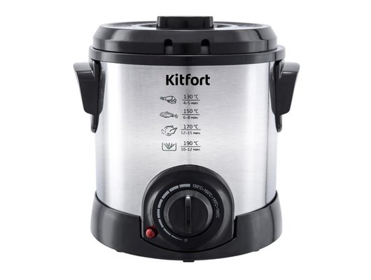 Фритюрница KITFORT KT-2011 серебристый/черный